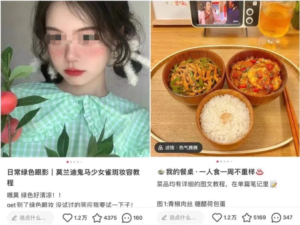 小红书笔记里面视频远比图文更“吃香”